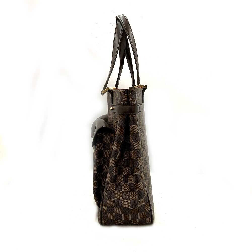 Louis Vuitton Yusef N51128 Tote Bag Handbag Damier Ebene Leather Brown