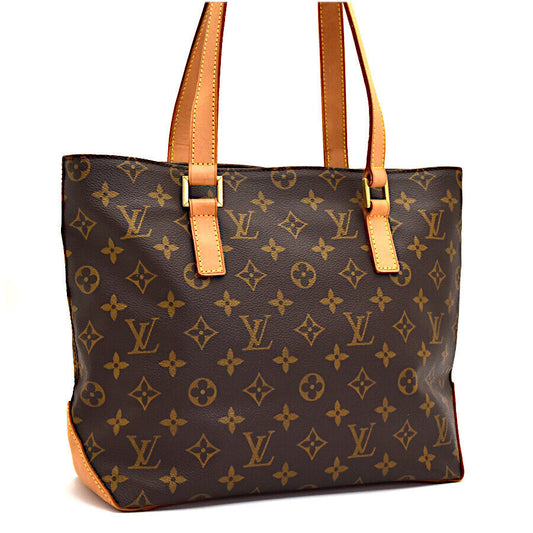 Louis Vuitton Tote Bag Cabas Piano Monogram M51148 Canvas Leather Brown