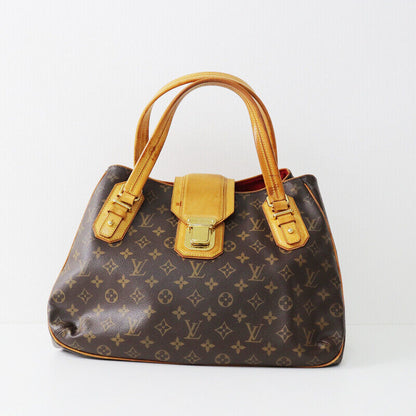 Louis Vuitton M55210 Greet Tote Bag Brown Monogram Good Condition