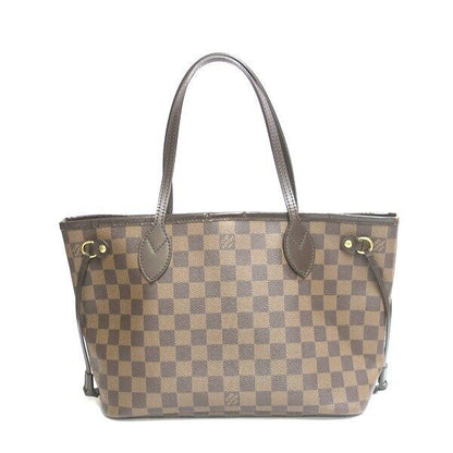 Louis Vuitton N51109 Damier Neverfull PM Tote Bag Ebene Brown