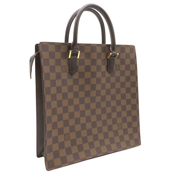 Louis Vuitton Tote Bag Venice PM Damier Canvas Ebene Brown Shoulder N51145