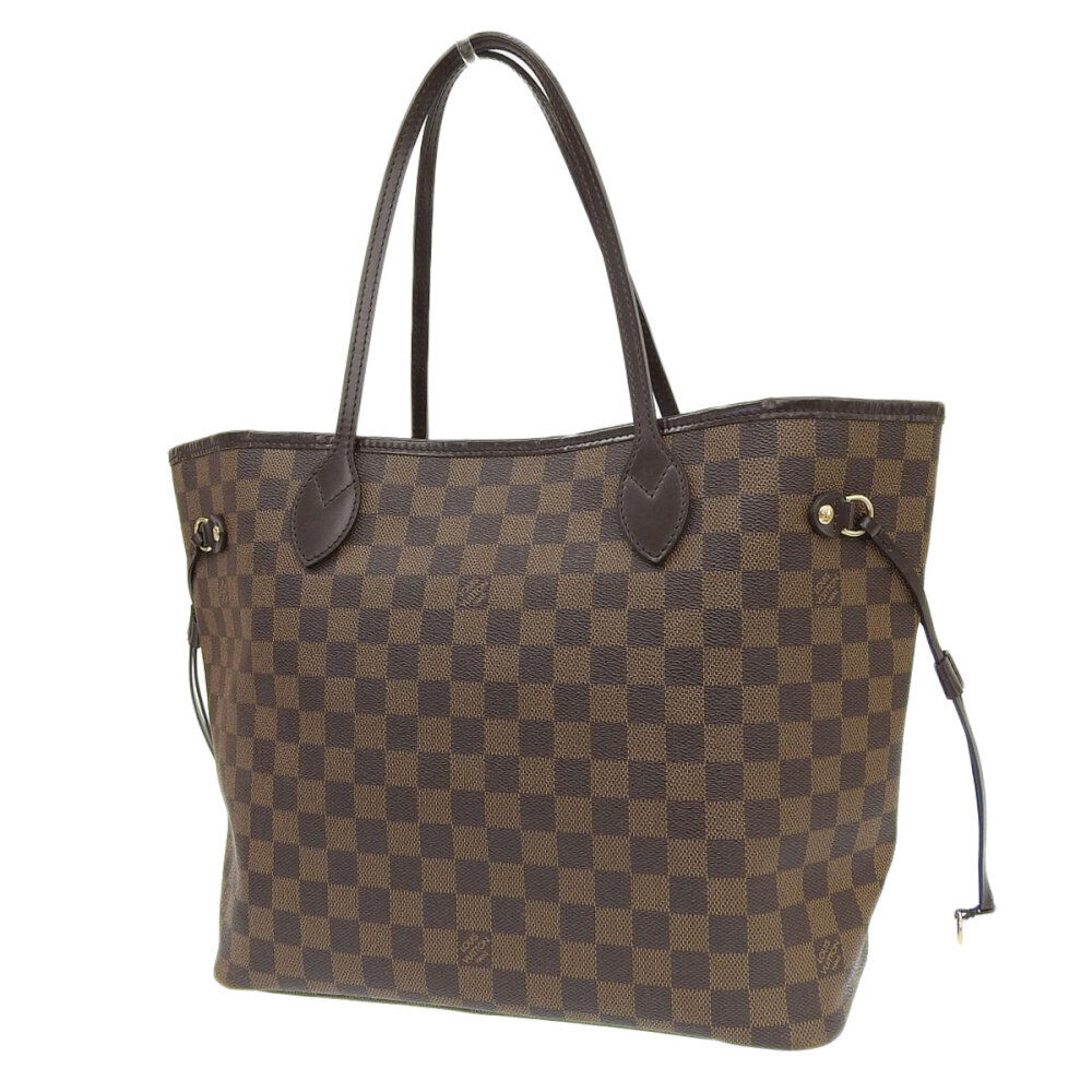 Louis Vuitton Neverfull MM N41358 Damier Ebene Tote Bag Shoulder Brown