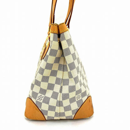 Louis Vuitton Hampstead PM N51207 Monogram Handbag Tote Bag White Damier Azur