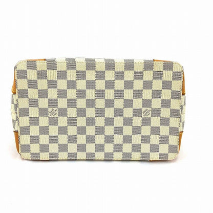 Louis Vuitton Hampstead PM N51207 Monogram Handbag Tote Bag White Damier Azur