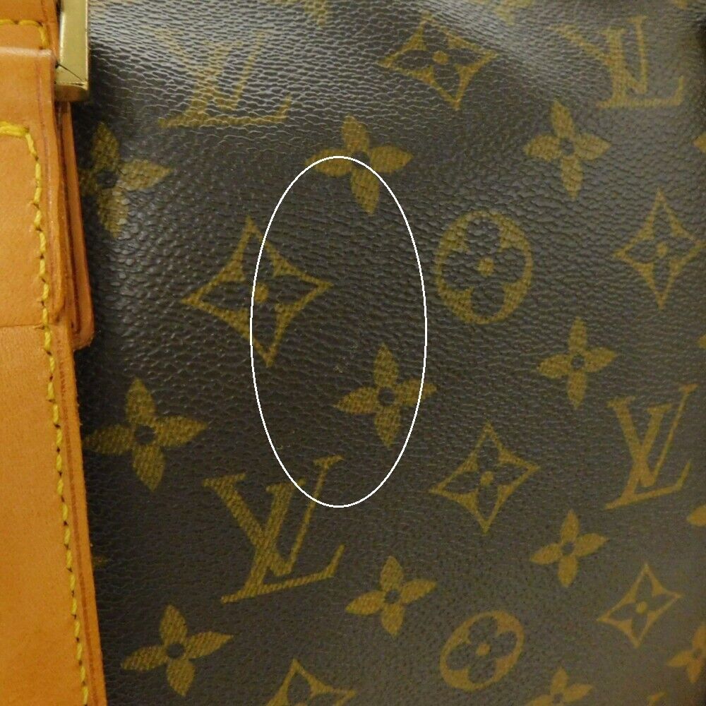 Louis Vuitton Cabas Mezzo M51151 Tote Bag Shoulder Monogram Gold Hardware Brown