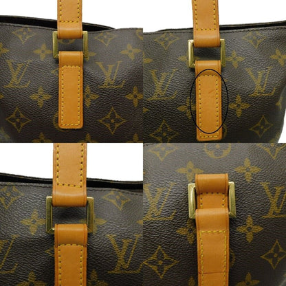 Louis Vuitton Cabas Mezzo M51151 Tote Bag Shoulder Monogram Gold Hardware Brown