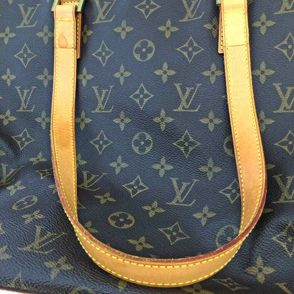 Louis Vuitton Cabas Mezzo M51151 Monogram Brown Shoulder Bag Large Zipper