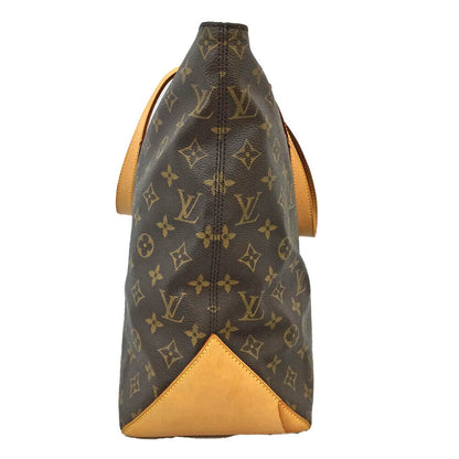 Louis Vuitton Cabas Mezzo M51151 Monogram Brown Shoulder Bag Large Zipper