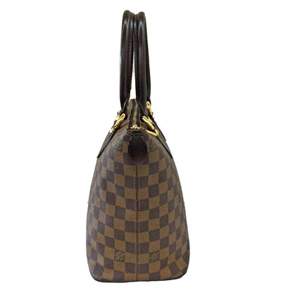 Louis Vuitton Saleya PM N51183 Damier Ebene Brown Tote Bag Zipper Closure