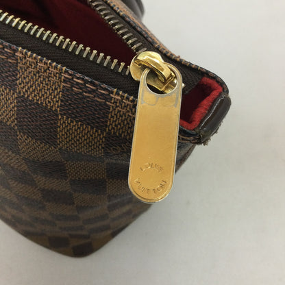 Louis Vuitton Saleya PM N51183 Damier Ebene Brown Tote Bag Zipper Closure