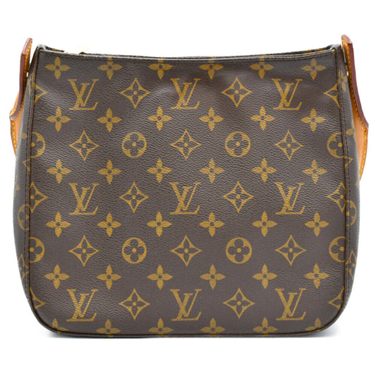 Louis Vuitton Looping MM M51146 Monogram PVC Canvas Hand Bag Shoulder Brown