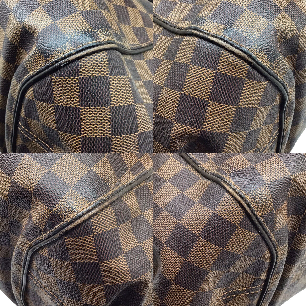 Louis Vuitton Damier Sistina GM N41540 Handbag Tote Bag Ebene Brown