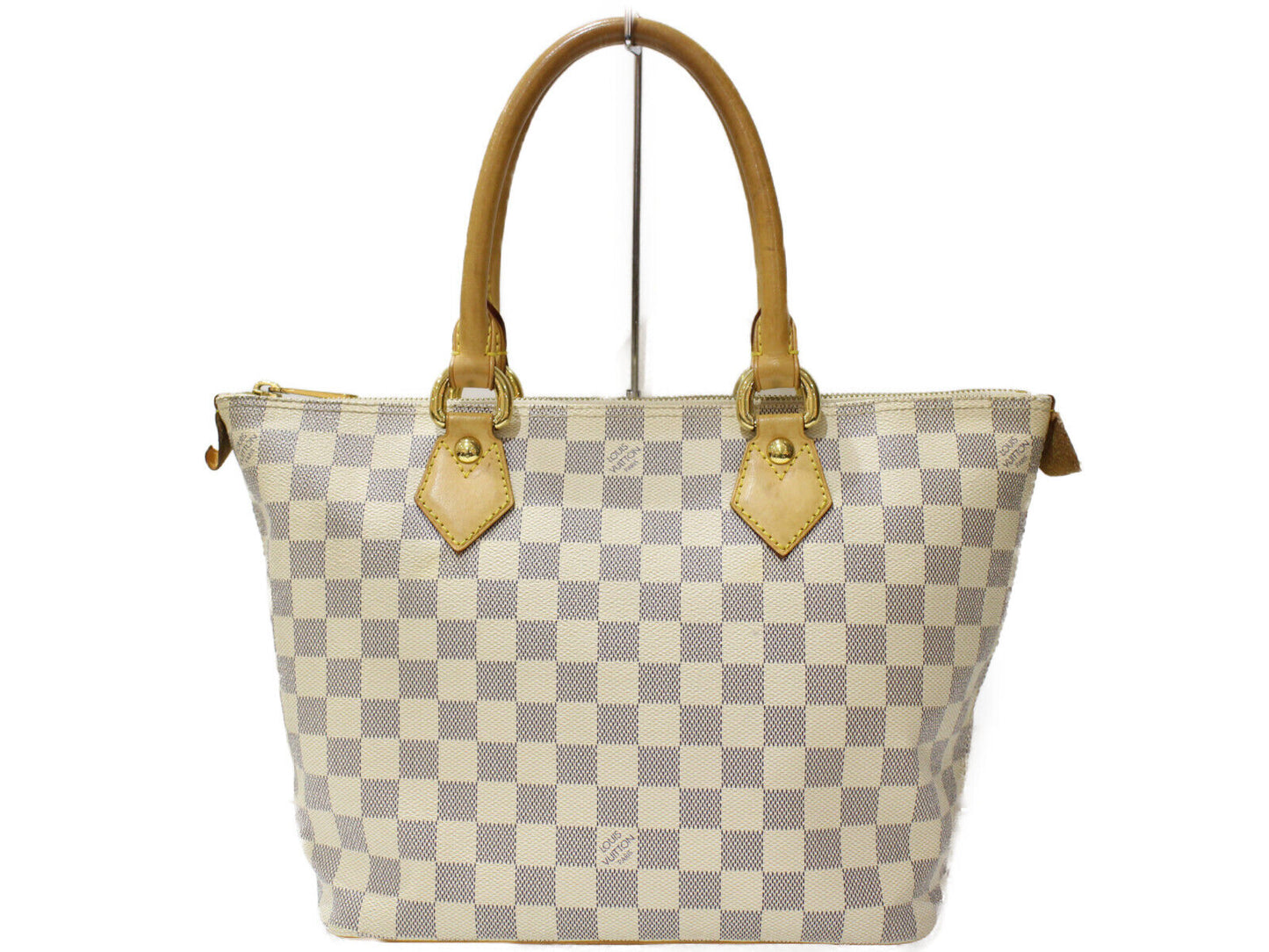 Louis Vuitton Saleya PM N51186 Damier Azur Tote Bag Handbag Zipper Closure