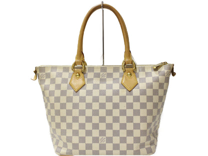 Louis Vuitton Saleya PM N51186 Damier Azur Tote Bag Handbag Zipper Closure