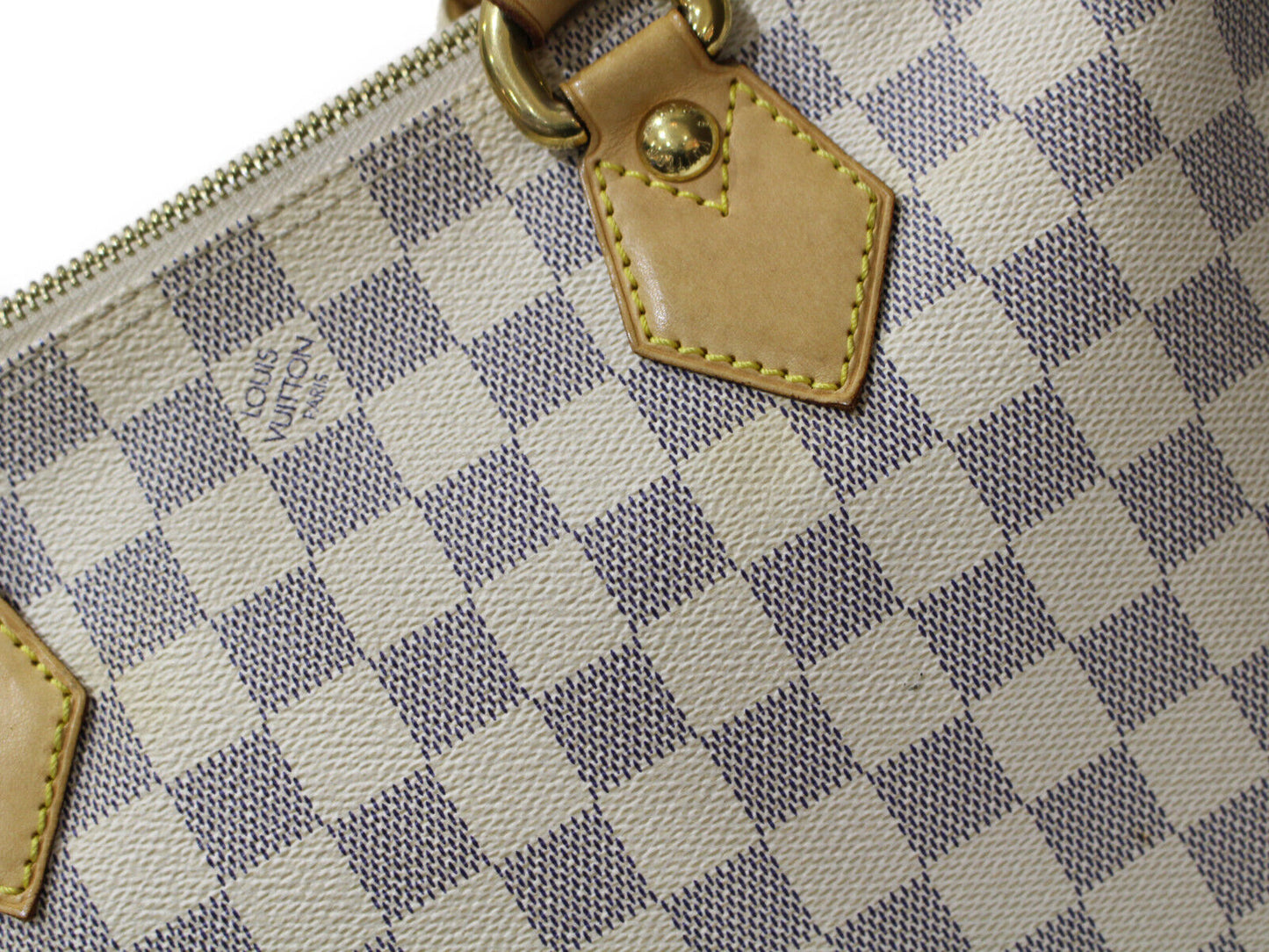 Louis Vuitton Saleya PM N51186 Damier Azur Tote Bag Handbag Zipper Closure