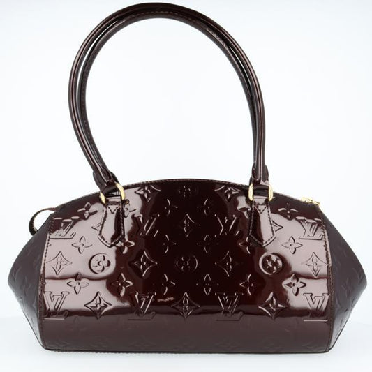 Louis Vuitton M91493 Sherwood PM Handbag Monogram Vernis Amaranth