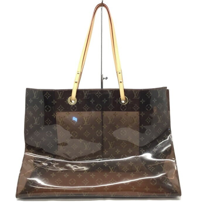 Louis Vuitton Cabas Cruise Pool Bag Tote 2000 Vinyl Monogram Brown M50500