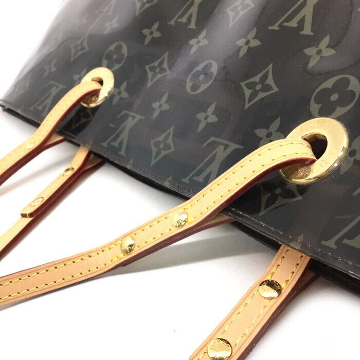 Louis Vuitton Cabas Cruise Pool Bag Tote 2000 Vinyl Monogram Brown M50500