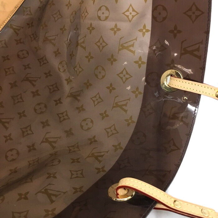 Louis Vuitton Cabas Cruise Pool Bag Tote 2000 Vinyl Monogram Brown M50500