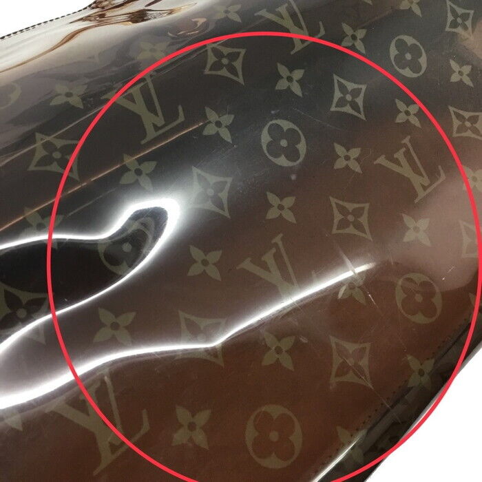 Louis Vuitton Cabas Cruise Pool Bag Tote 2000 Vinyl Monogram Brown M50500