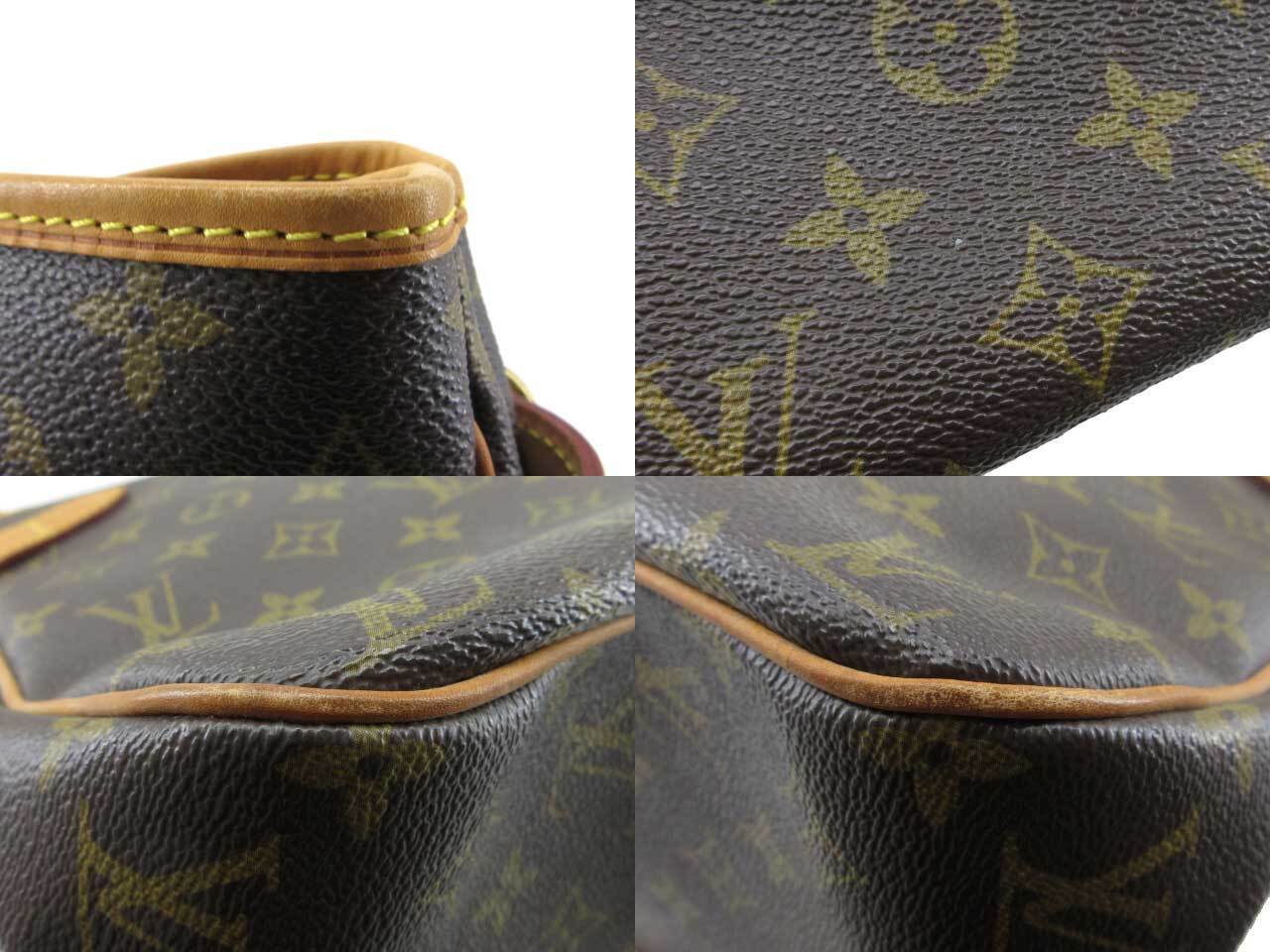 Louis Vuitton Monogram Batignolles Shoulder Tote Handbag M51154 Brown