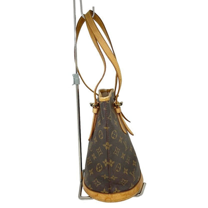 Louis Vuitton M42238 Petit Bucket PM Handbag Bag Brown Monogram