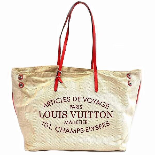 Louis Vuitton Cabas MM M94502 2014 Summer Collection Bag Tote Beige Pink