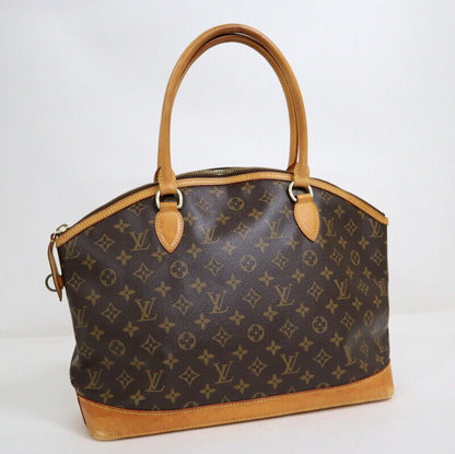 Louis Vuitton Lockit Horizontal Tote Bag Handbag Monogram M40104 Brown