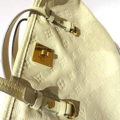 Louis Vuitton Monogram Empreinte Citadine PM M40554 Bag Tote Neige White Leather