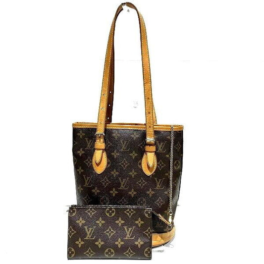 Louis Vuitton Monogram Petit Bucket M42238 Bag Tote Shoulder Unisex With Pouch