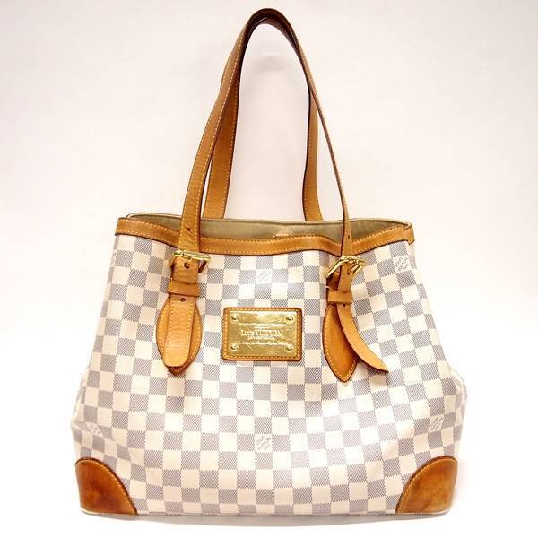 Louis Vuitton N51206 Hampstead MM Damier Azur Tote Bag Handbag Shoulder