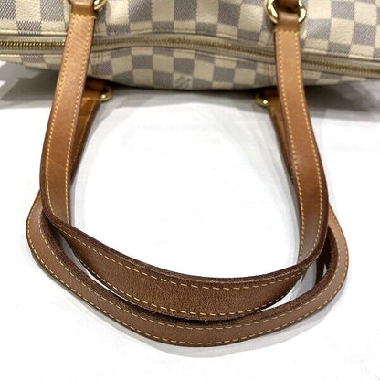 Louis Vuitton Damier Azur Totally PM N51261 Bag Shoulder Tote Zipper Closure