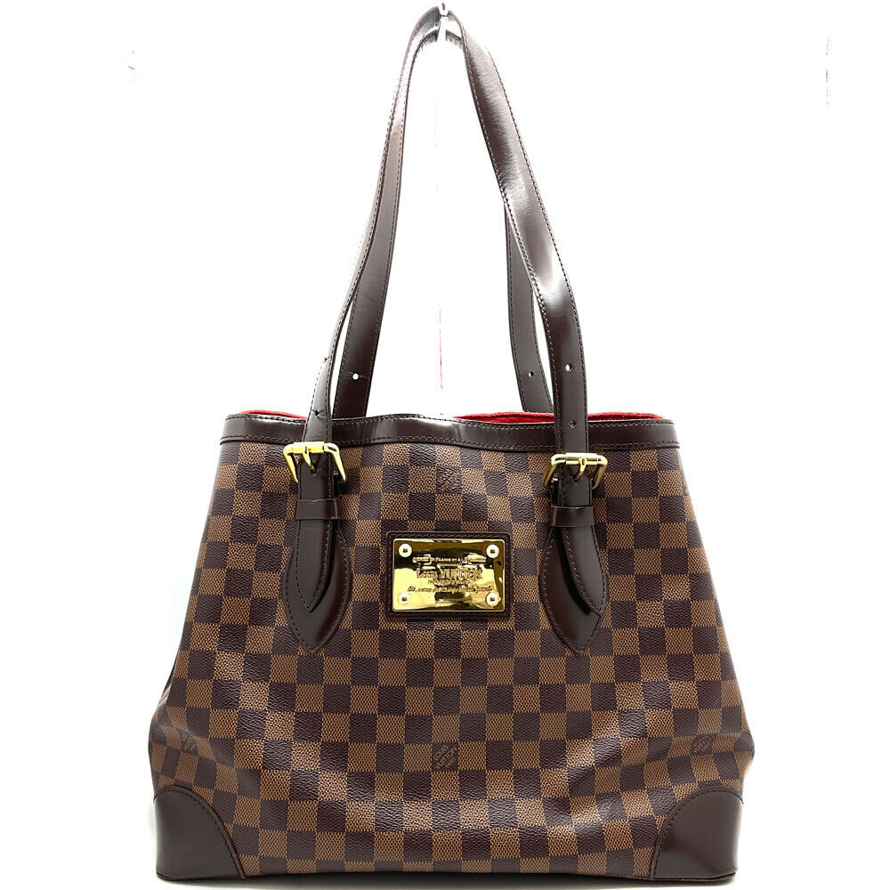 Louis Vuitton N51204 Hampstead MM Damier Ebene Tote Bag Shoulder Brown