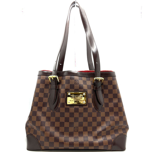 Louis Vuitton N51204 Hampstead MM Damier Ebene Tote Bag Shoulder Brown