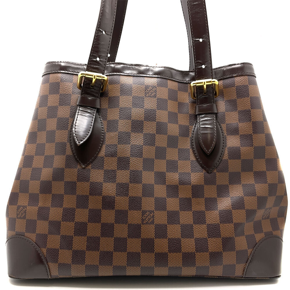 Louis Vuitton N51204 Hampstead MM Damier Ebene Tote Bag Shoulder Brown