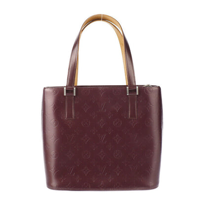 Louis Vuitton Stockton Monogram Matte Tote Bag M55116 Leather Violet Purple