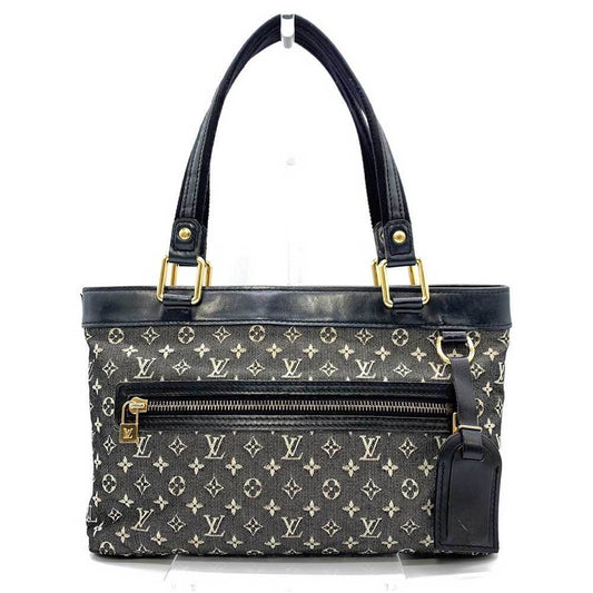 Louis Vuitton Lucille PM Tote Bag Monogram Mini M92682 Leather Canvas Black