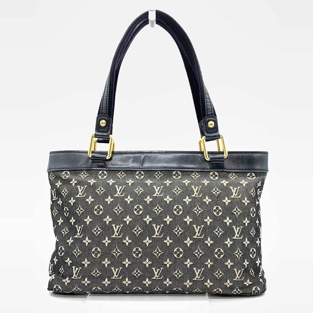 Louis Vuitton Lucille PM Tote Bag Monogram Mini M92682 Leather Canvas Black