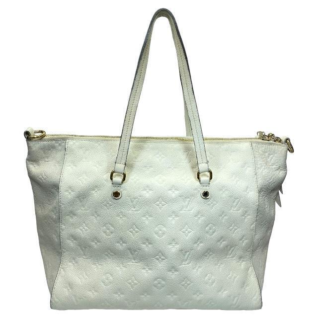 Louis Vuitton M93411 Lumineuse PM Tote Bag Shoulder Empreinte Leather White