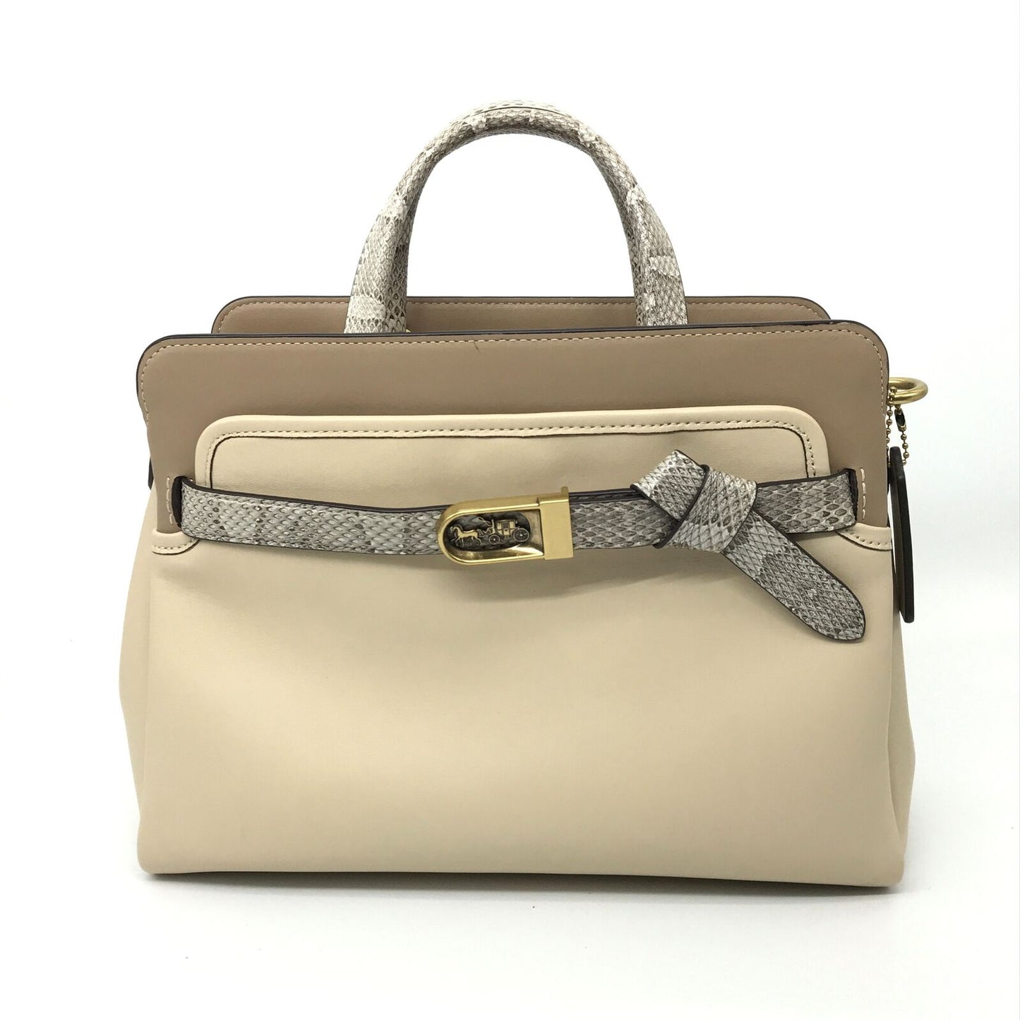 Coach Tate Carryall 29/2Way Bag/C5317/ Ivory Beige F122 29.5x23x13cm