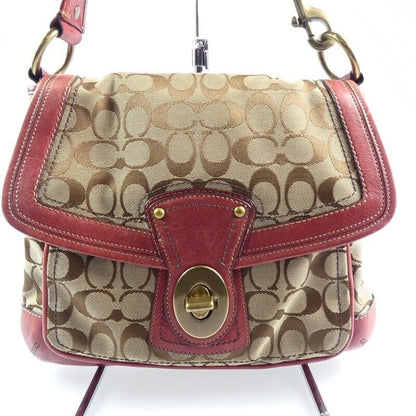 Coach Slim Flap Signature 10338 One Shoulder Bag F122 23x31.5x6.5