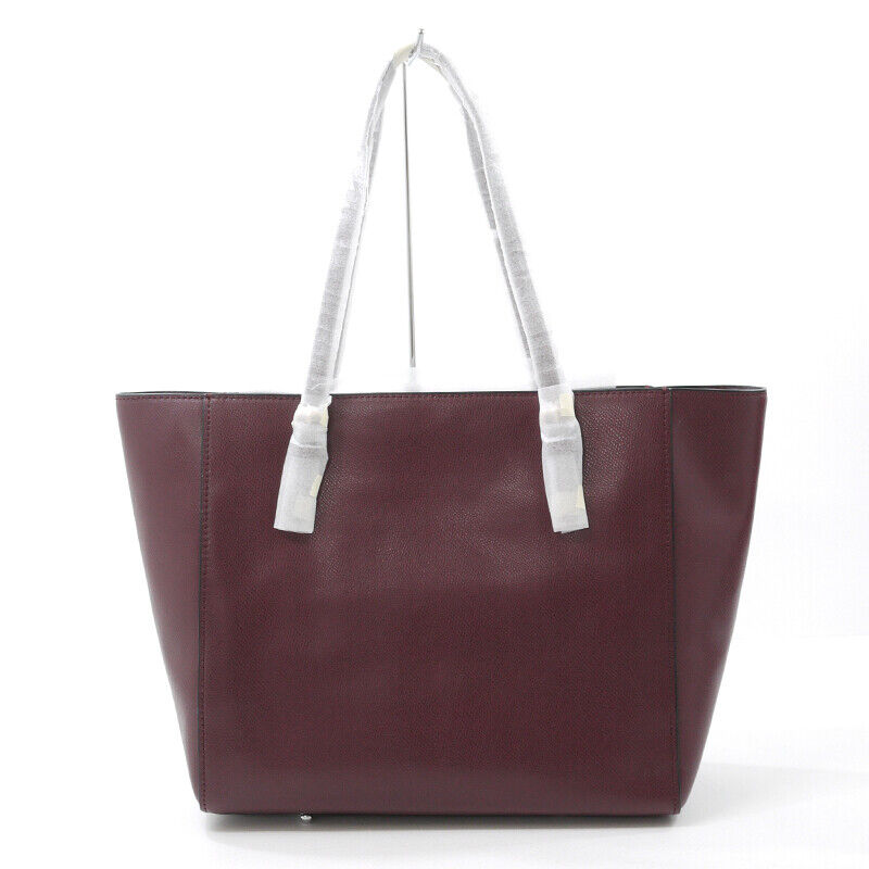 Coach Tote Bag Leather Libur 37018 Wine Red F122