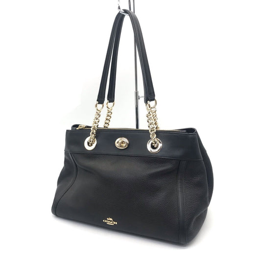 Coach Edie Carryall/Tote Bag/87239 Black F122