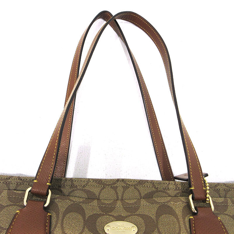 Coach Signature Mother'S Bag 2Way Tote F35414 Brown F122