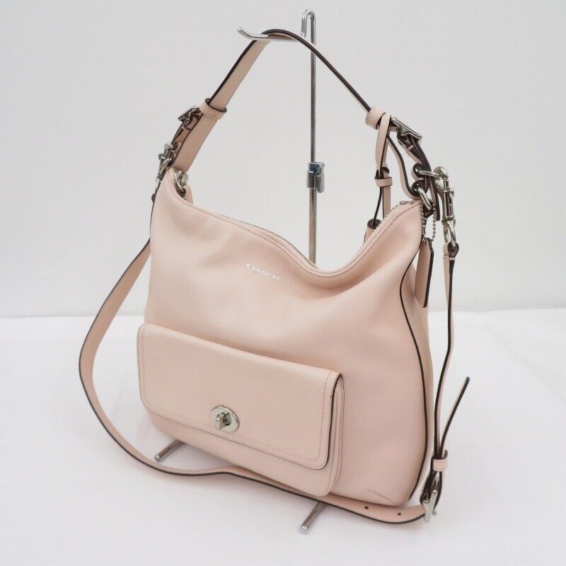 Coach Legacy Courtney Hobo 2Way Leather Shoulder Bag 22381 Pink Seto Ohashi Stor