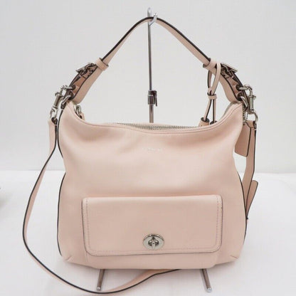 Coach Legacy Courtney Hobo 2Way Leather Shoulder Bag 22381 Pink Seto Ohashi Stor