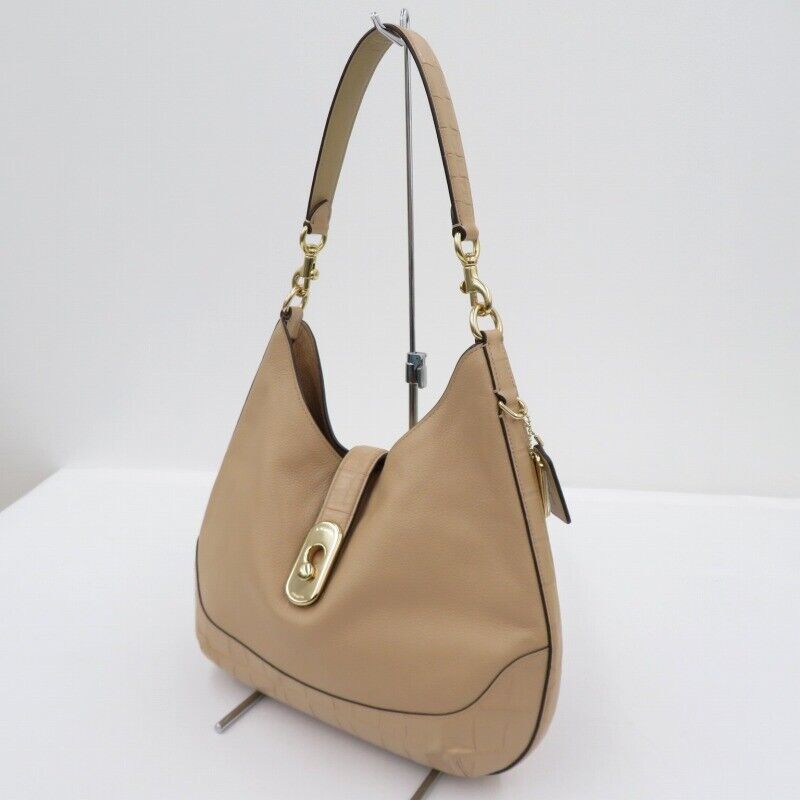 Coach F73095 Amber Hobo Shoulder Bag Beige F122