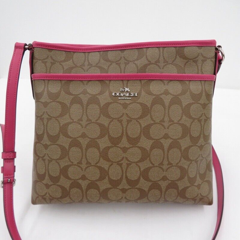 Coach Signature Shoulder Bag F58297 Beige