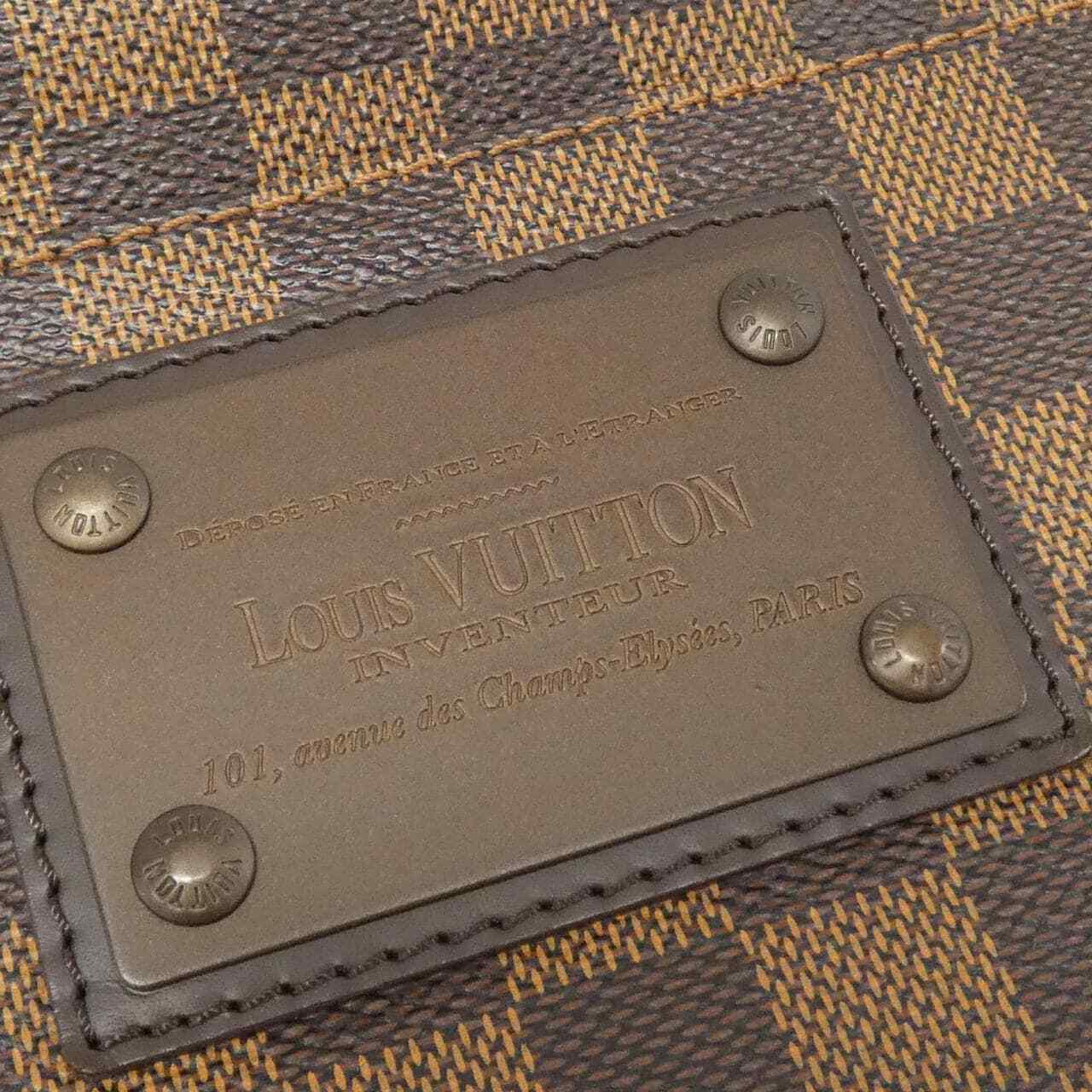 Louis Vuitton Damier Pochette Pratt Brooklyn N41100 Coated Canvas Shoulder Bag