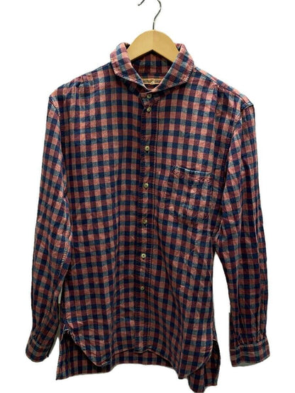 Mister Freedom Long Sleeve Shirt Cotton Hemp Checked Pattern Men Size L